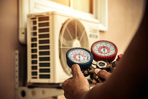 Professional Hvac Maintenance technician working in Shawnee, OK
